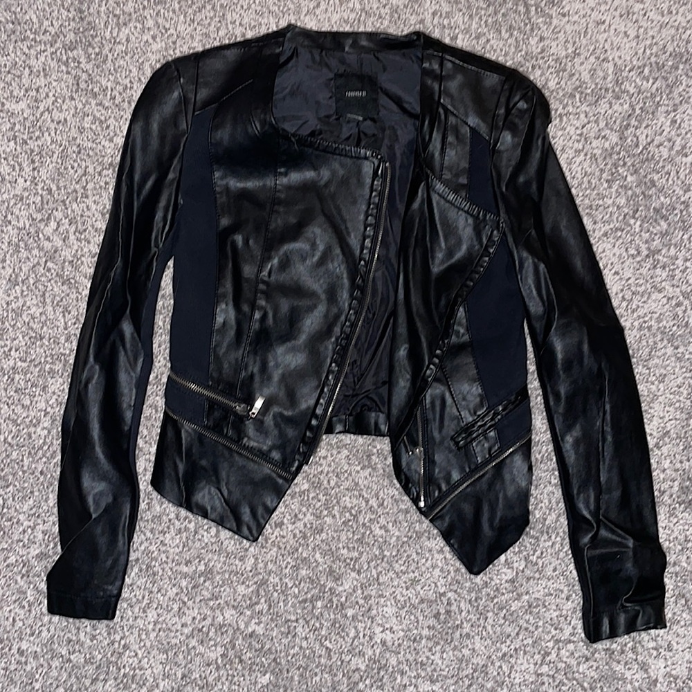 Black Forever 21 leather jacket